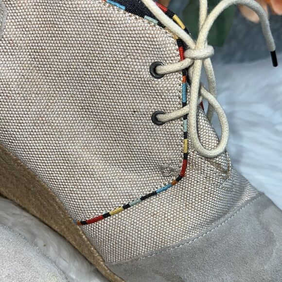 Tom’s Desert Espadrille Wedge Shoes - Picture 10 of 11